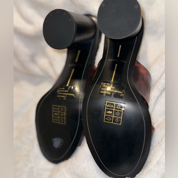 Dolce vita Joni style leopard shoes 7.5 Block heels New*! - Picture 10 of 12